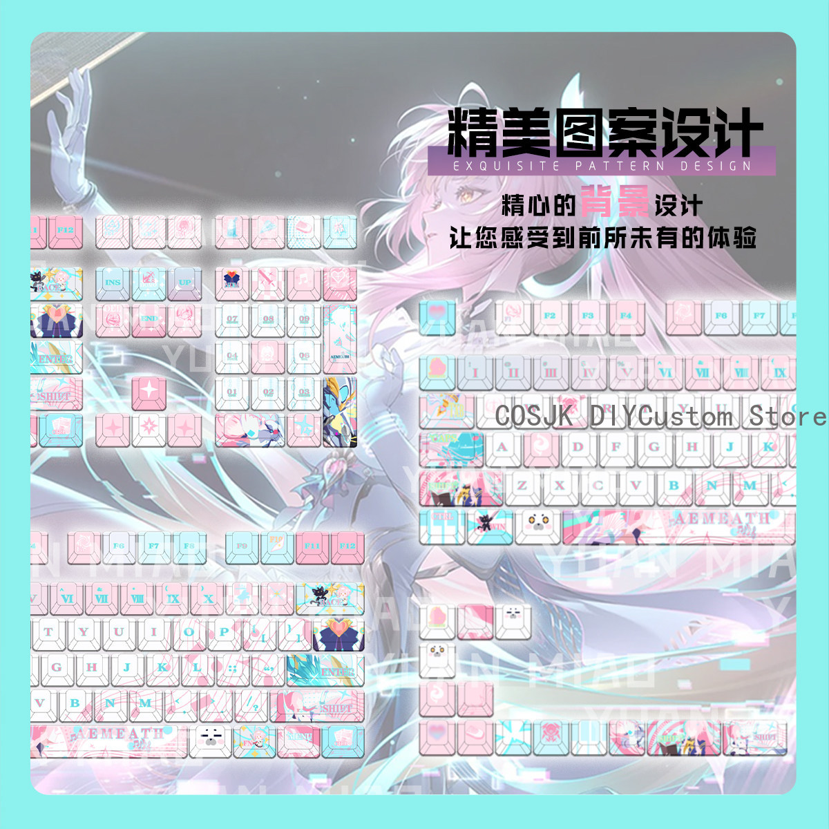 122 مفتاحًا بتصميم أنمي Wuther - مراجعة Gaming Accessories In China وسعره